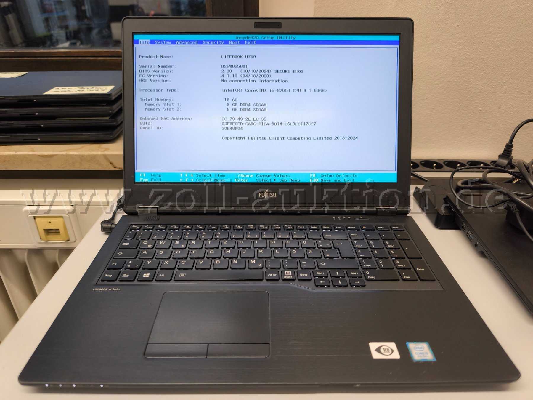 BIOS Information (Beispielfoto)