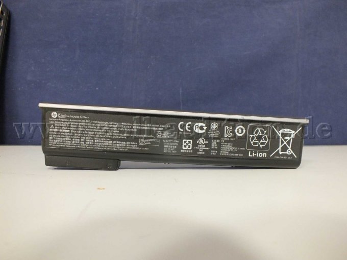 Seitenansicht Akku mit CE- Kennung