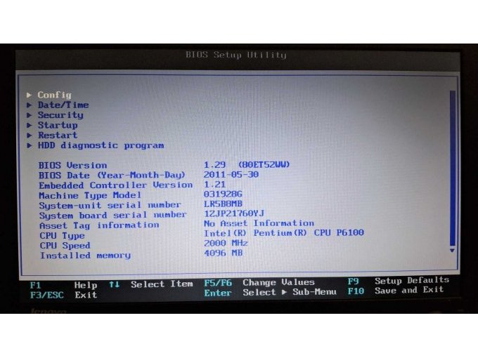 Funktionstest und BIOS