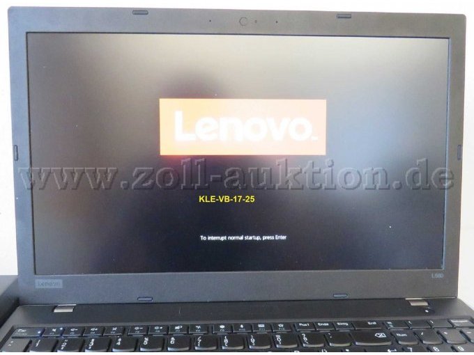 Notebook Startbildschirm (Musterbild)