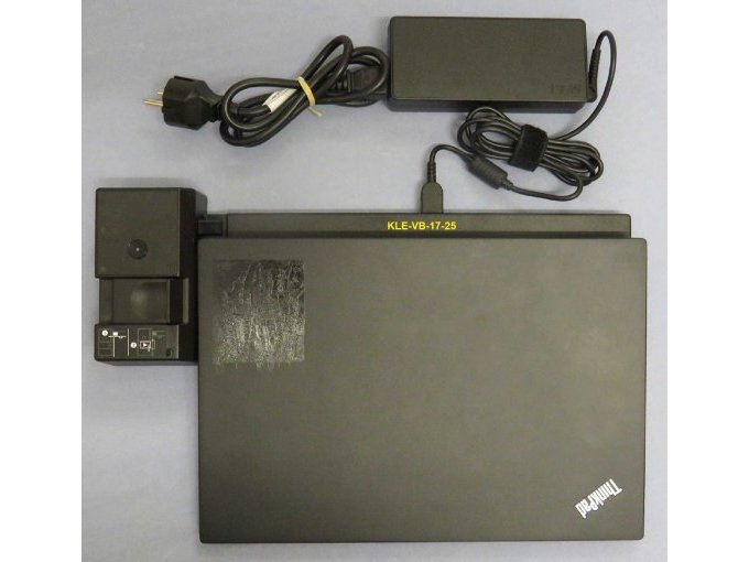 Anschluss Notebook an Dockingstation mit AC Adapter (Netzteil) (Musterbild)