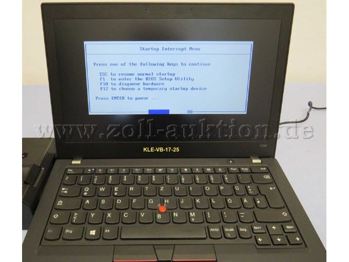 Startbildschirm (Musterbild)