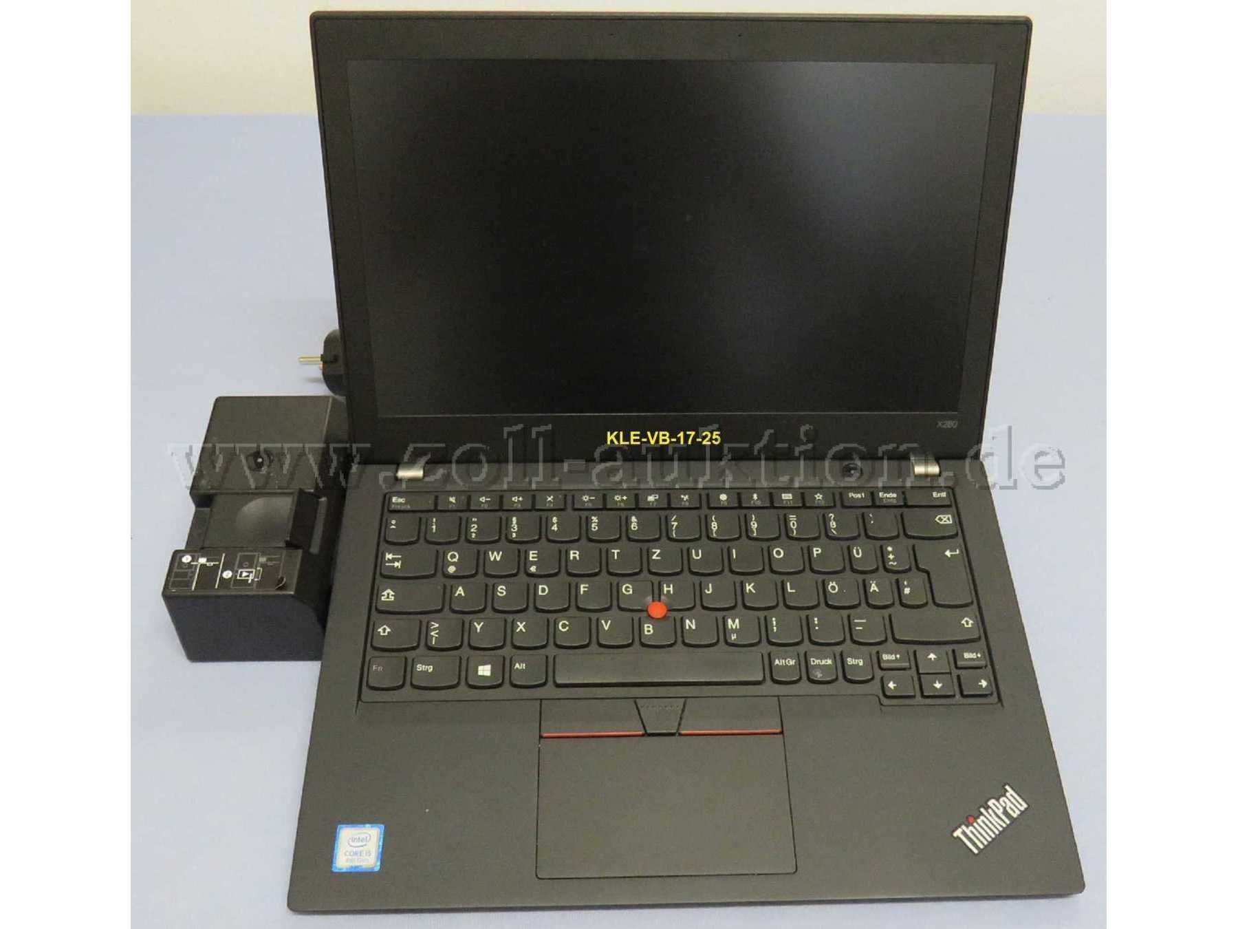 Ansicht Notebook in Dockingstation