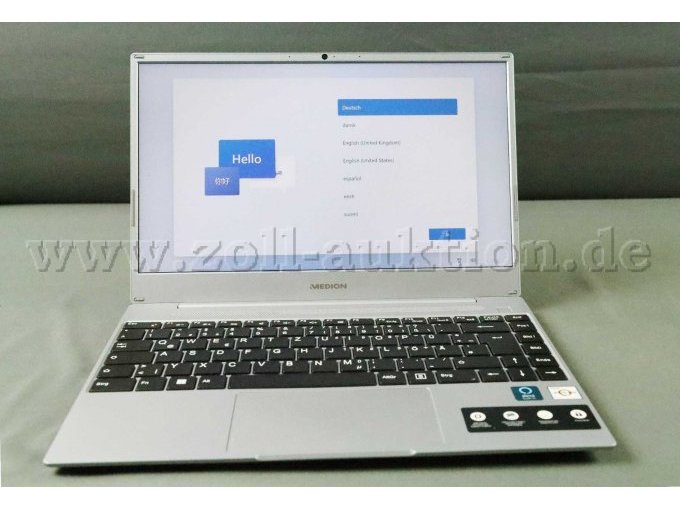 Ansicht Gerät eingeschaltet