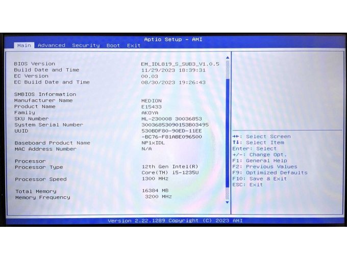 BIOS und Funktionstest