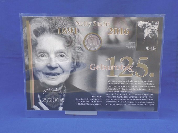 Numisblatt Nelly Sachs