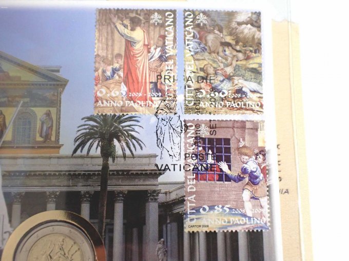 Blick auf die abgestempelten Briefmarken