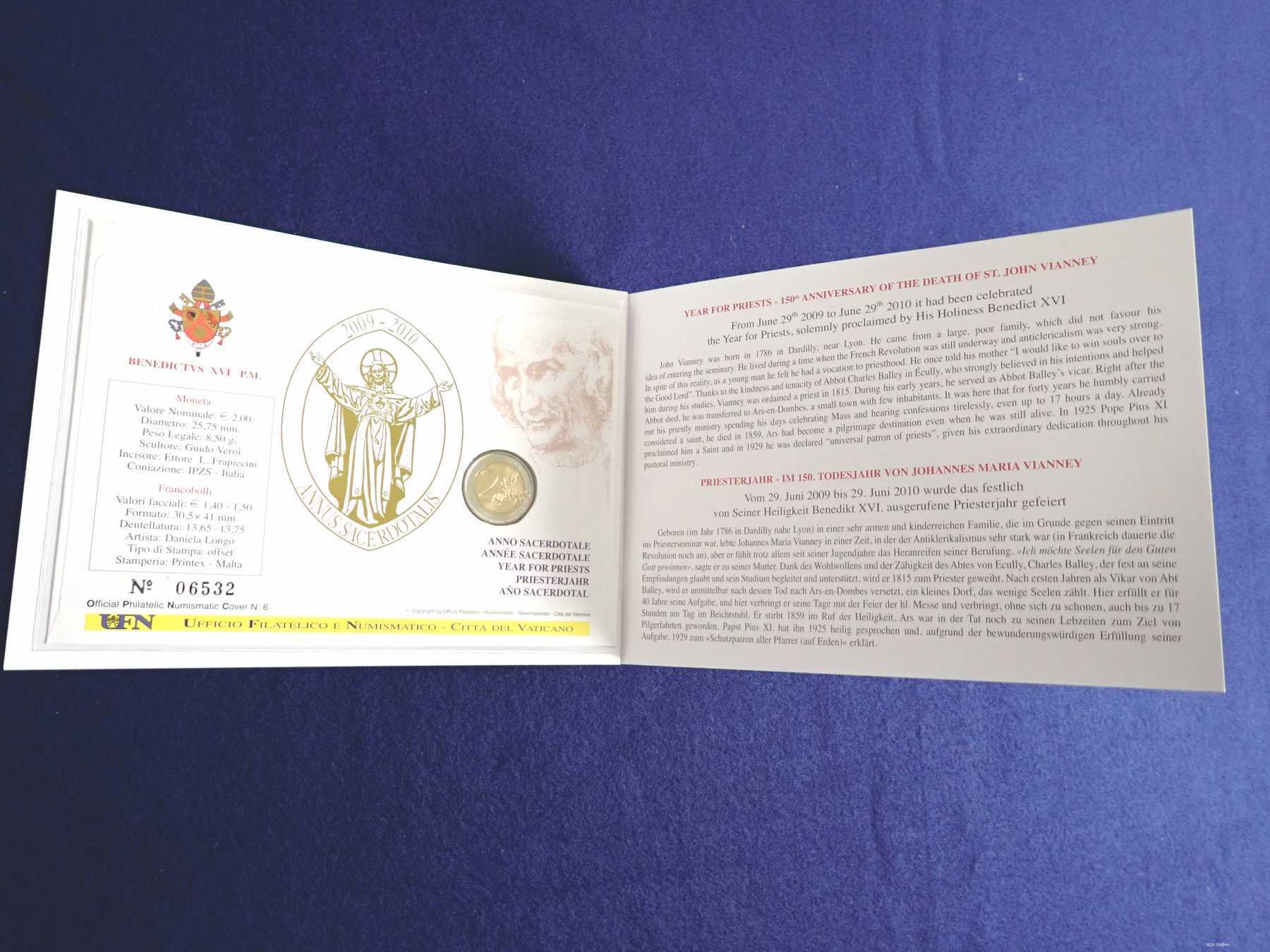 Blick auf die Innenansicht des Numisbrief