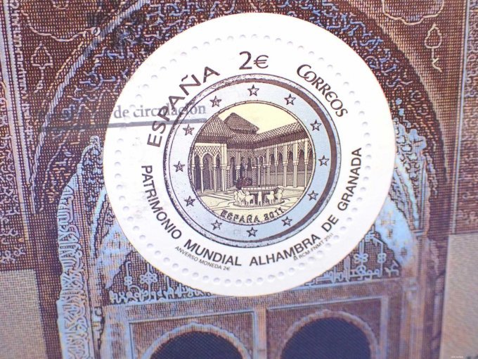 Blick auf die abgestempelte Briefmarke