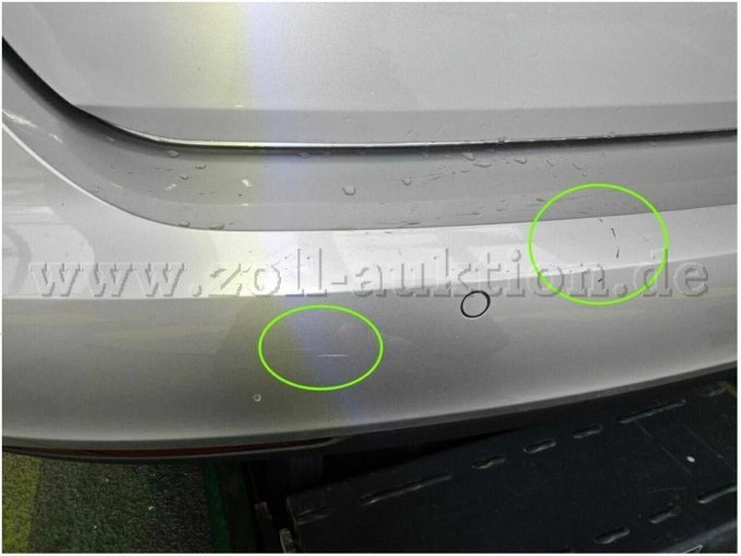 Stoßfänger hinten Lackierung, zerkratzt, lackieren mit Lackaufbau 2