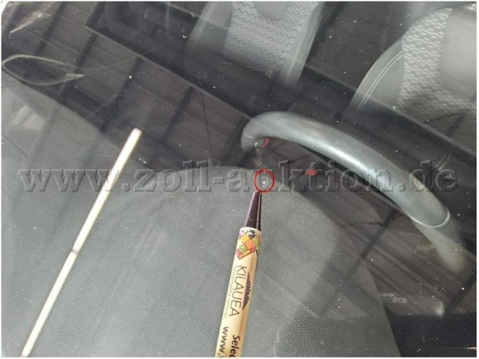 Frontscheibe, Steinschlag, Gebrauchsspur