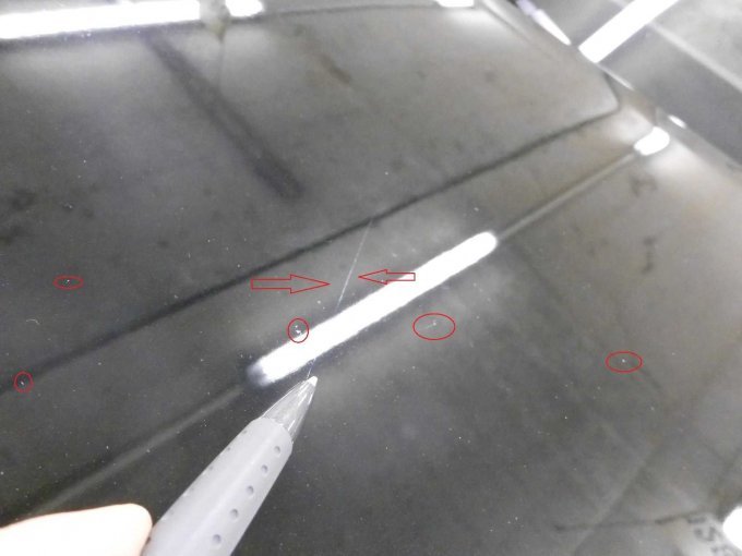 Fahrzeugfront u. Motorhaube: Kratzer, Steinschläge, eingebrannte Insekten