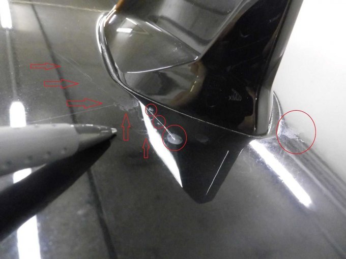 Dach: Kratzer, Schlieren, Baumharzflecken