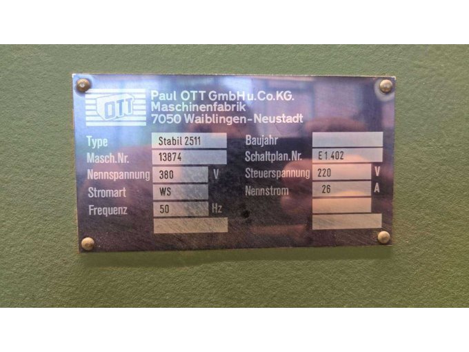 Technisches Datenschild
