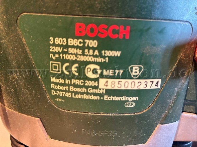 Bosch Typenschild