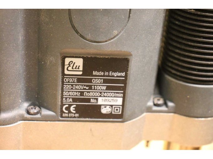 Sicht auf das Typenschild