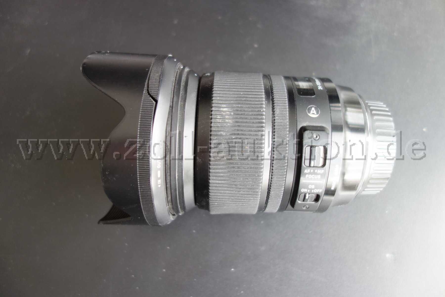 1 objectif SIGMA 24-105 mm f/4 DG Ø 82 pour reflex Canon