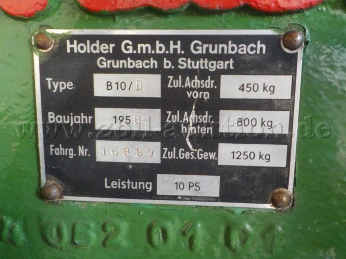 Detailbild Typenschild
