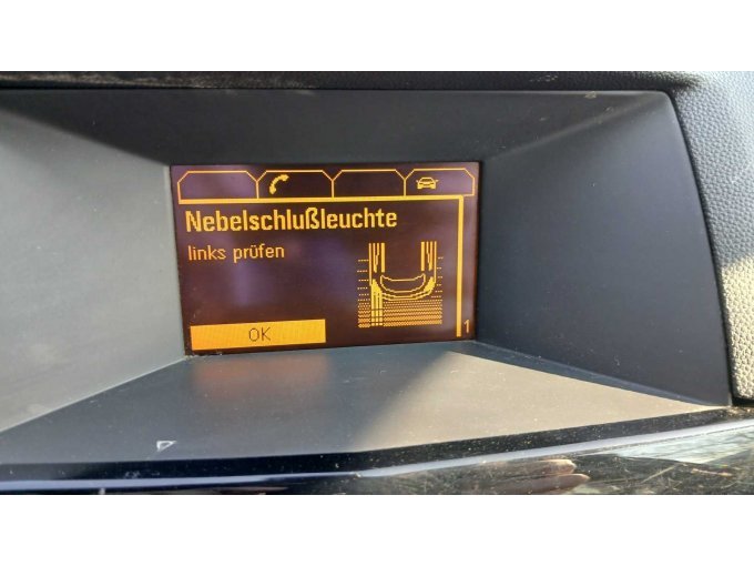 Meldung Nebelschlussleuchte