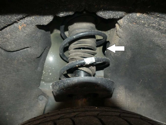 Beschädigung Stoßdämpfermanschetten