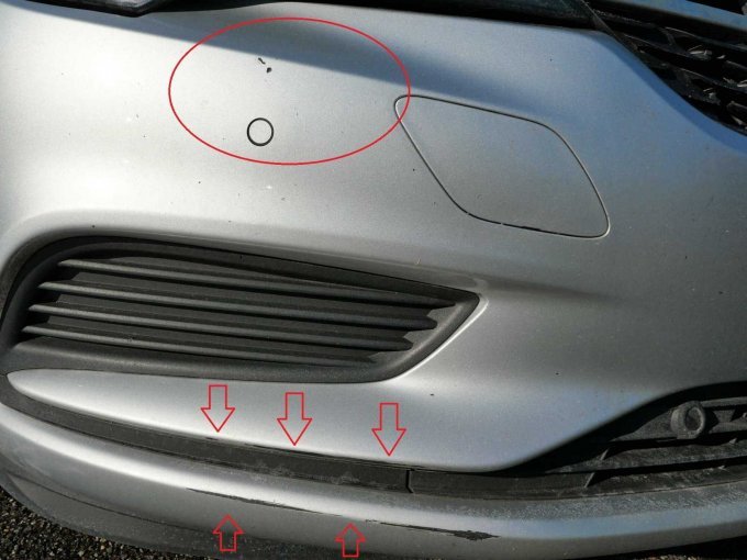 Anfahrschaden vorn rechts