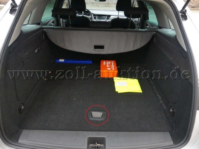 Laderaum und Beispiel-Schaden Griff Laderaumboden