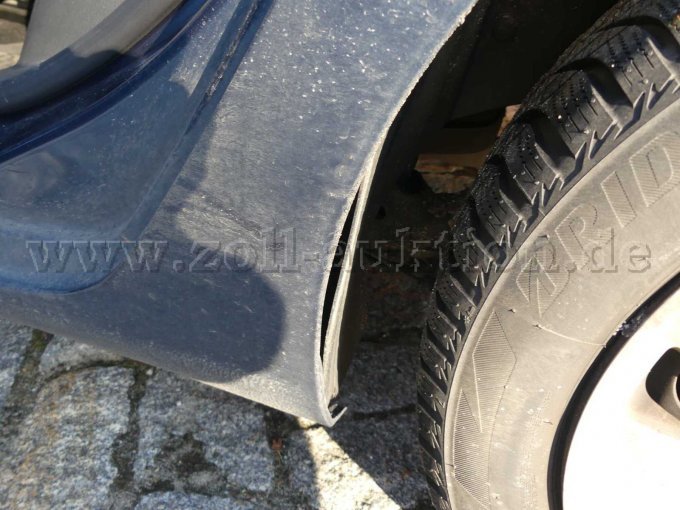 Radhausverkleidung Beschädigung