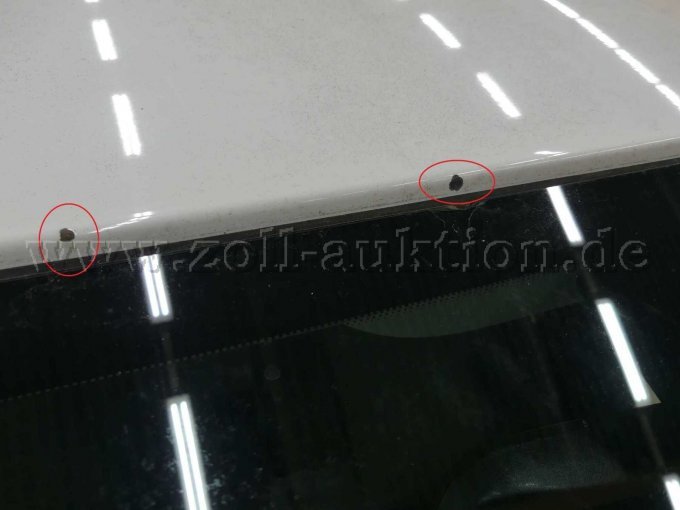 Lack- und Korrosionsschäden Scheibenrahmen, Fahrzeugdach