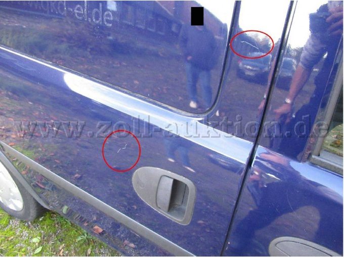 Schiebetür mehrstellig verkratzt