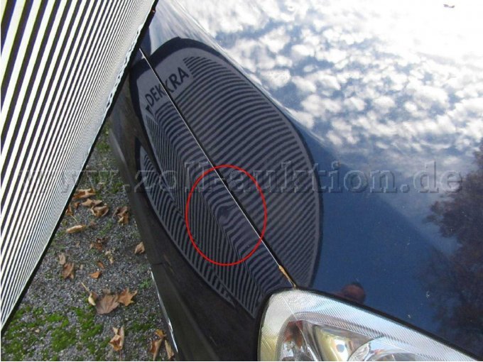 Kotflügel rechts eingedellt