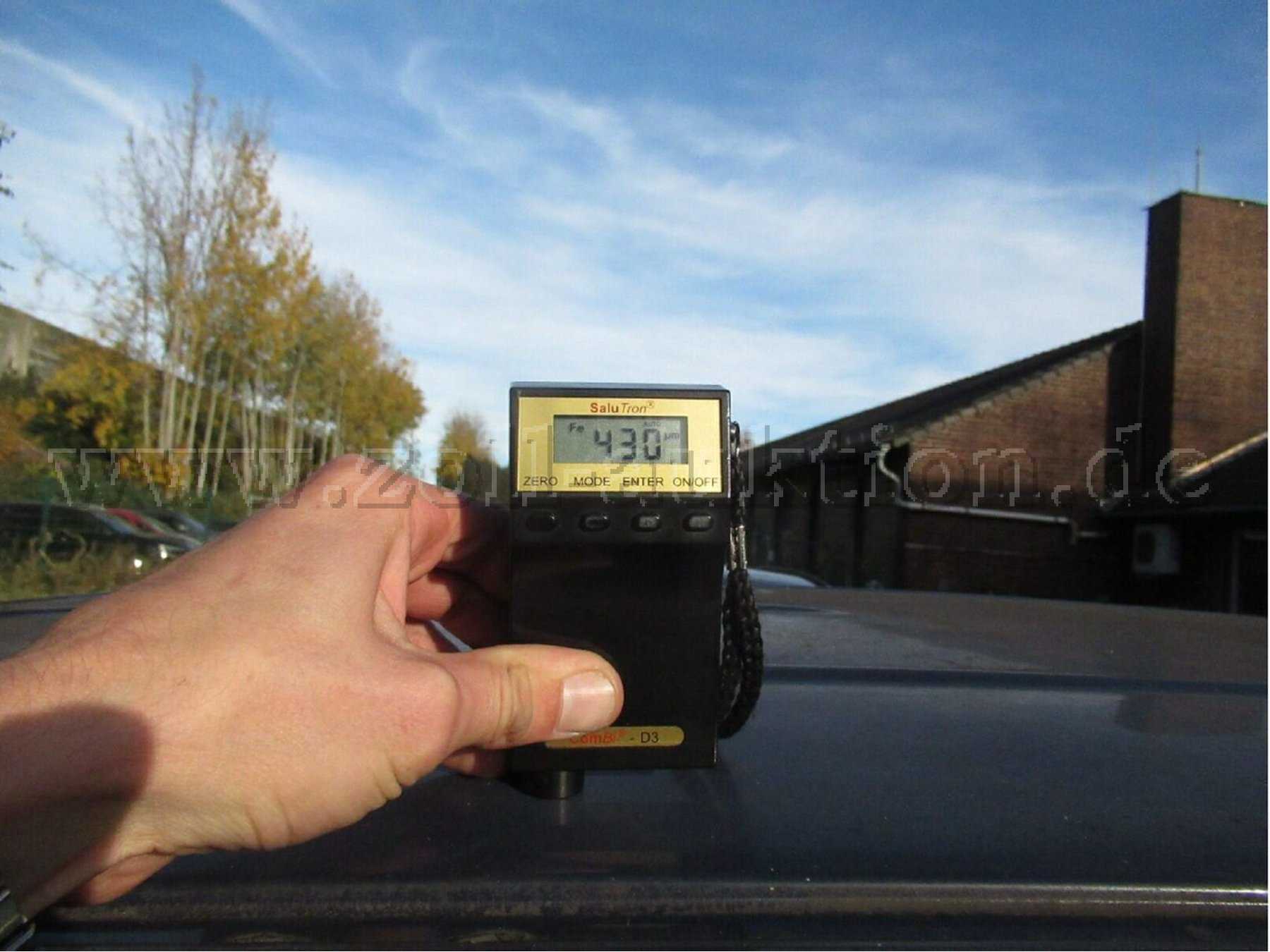 Dach erhöhter Lackaufbau