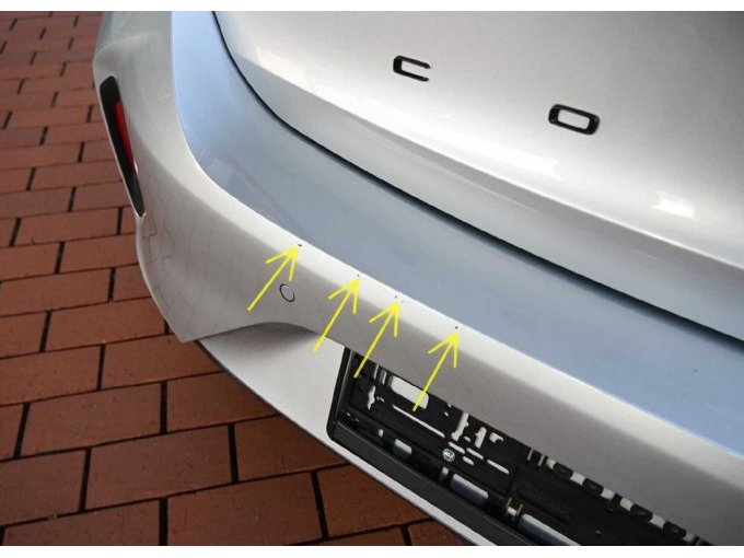 Ansicht Verschürfung Stoßfänger hinten