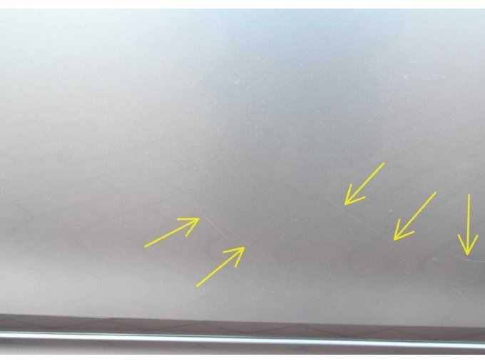 Ansicht Schrammen Beifahrertür