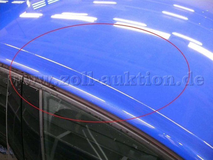 Beispielschaden Lackkratzer Dach Bereich Beifahrertür