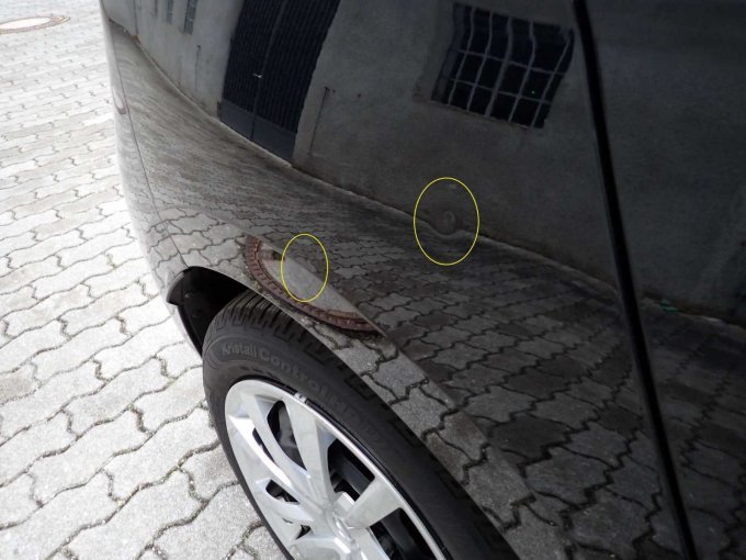 Seitenwand hinten Beschädigungen