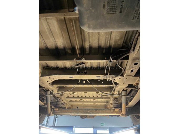 Unterboden Ansicht von vorne nach hinten