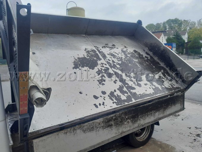 Pritsche mit Edelstahlwanne