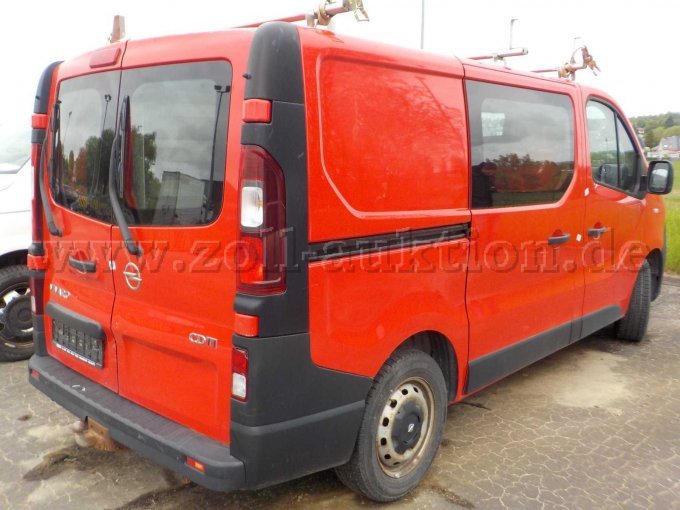 Heck- und Seitenansicht Opel Vivaro