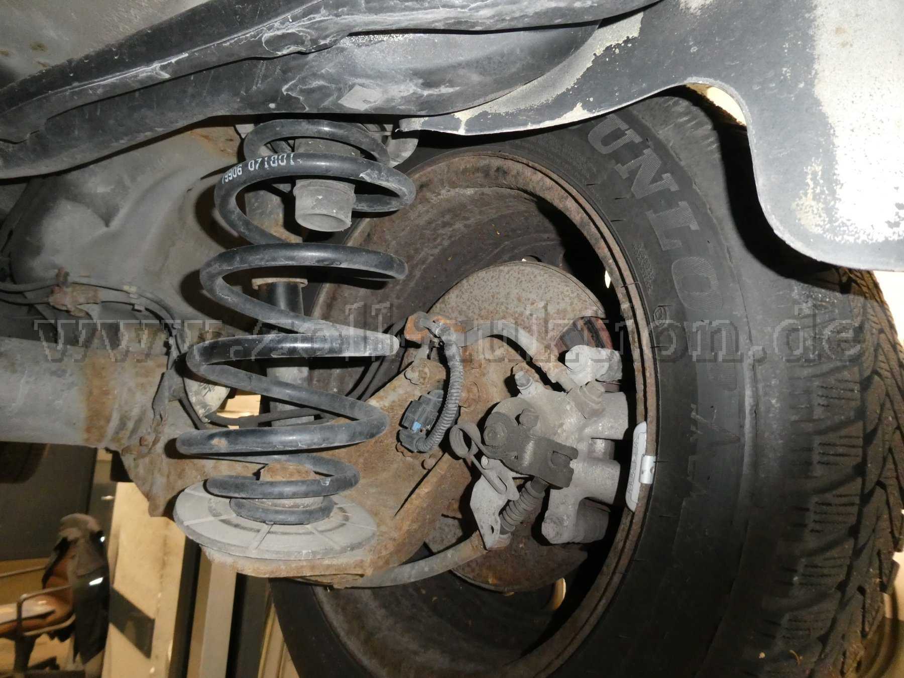 Achsaufhängung hinten