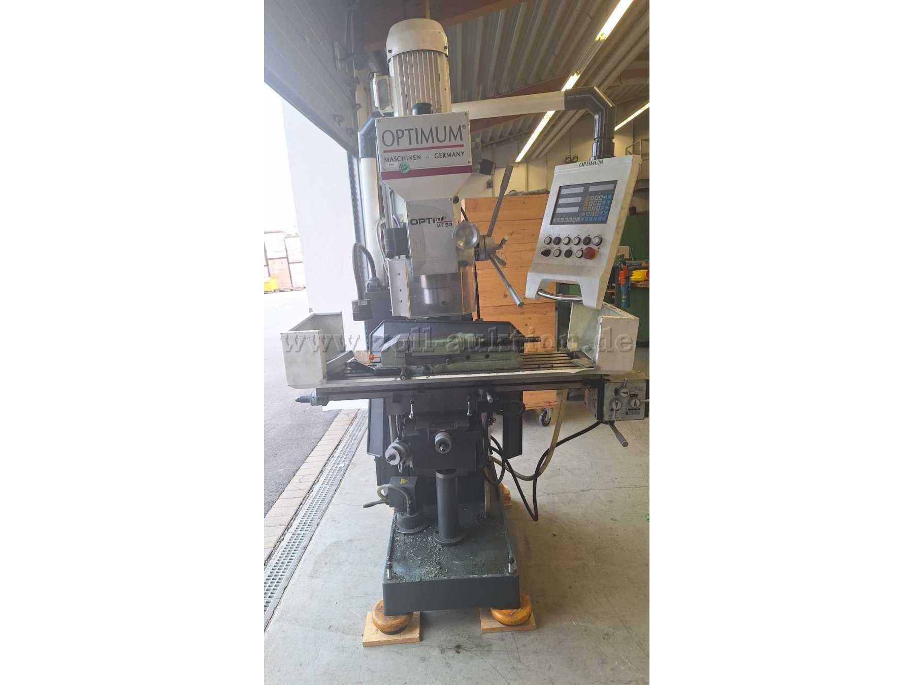 Optimum Fräsmaschine MT50 - Ansicht Front