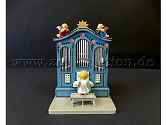 1 Orgel mit Musikwerk 636/OrMB ´O du fröhliche` und elf Punkt Engel, Wendt & Kühn