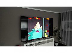 TV mit Erkennbaren Bildfehler