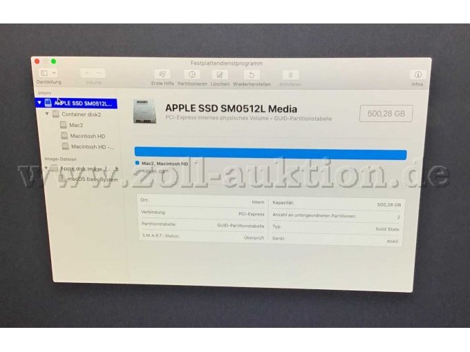 1 originele Apple iMac A1419 Retina 5K 27” (2017) | 32 GB RAM | 500 GB – foto 3 – kavel bij Zoll-Auktion, Bochum