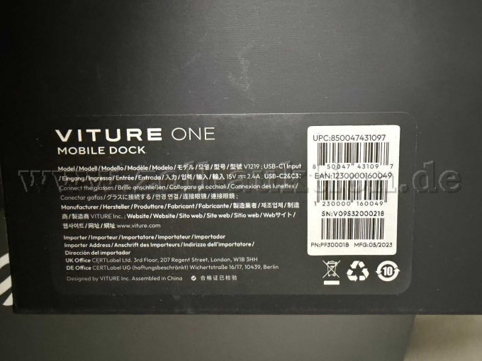 Rückseite Verpackung