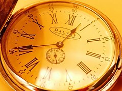 Taschenuhr Dalvey_ Nahansicht auf das Ziffernblatt