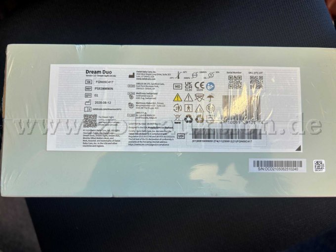 Verpackung Babyfon Rückseite