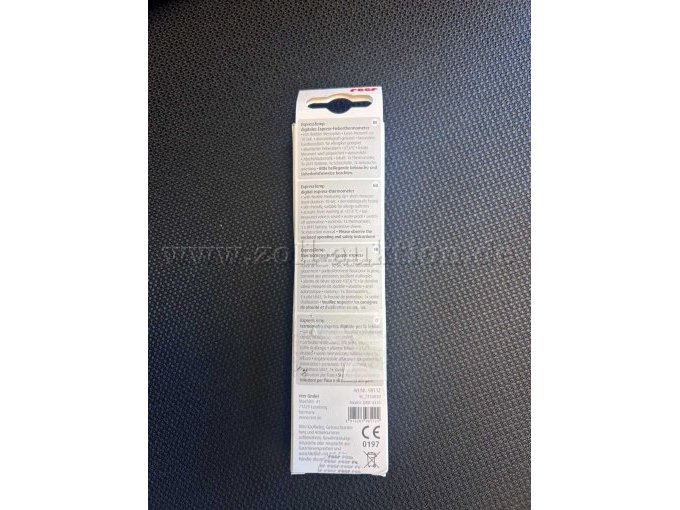 Verpackung Thermometer Rückseite