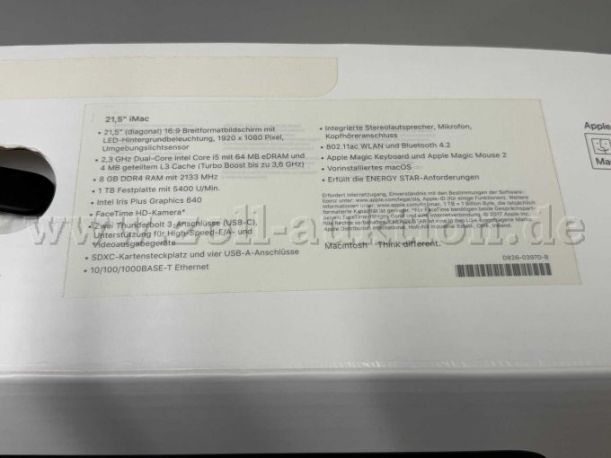 Deteilaufnahme Infos
