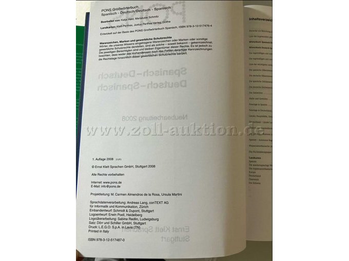 1 PONS Großwörterbuch mit CD-ROM Spanisch (alt, neuwertig) – foto 7 – kavel bij Zoll-Auktion, Mönchengladbach