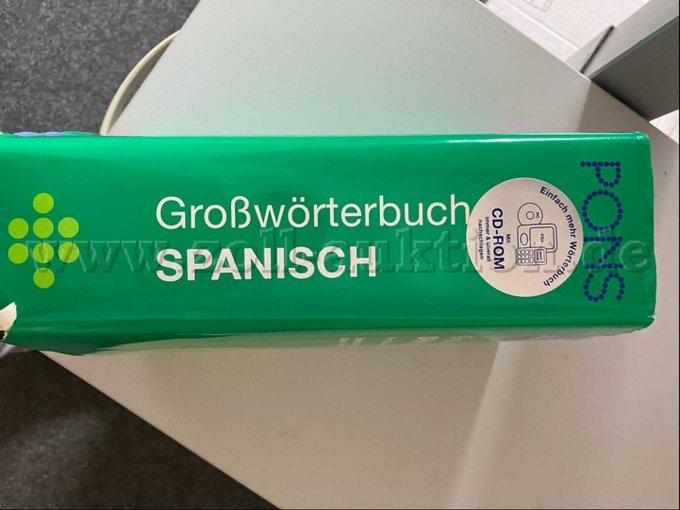 1 PONS Großwörterbuch mit CD-ROM Spanisch (alt, neuwertig) – foto 2 – kavel bij Zoll-Auktion, Mönchengladbach